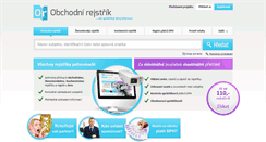 Desktop Screenshot of obchodnirejstrik.cz